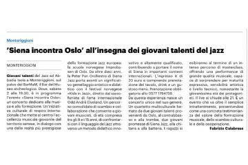 Articolo concerto 2 maggio al BarMam di Abbadia Isola 