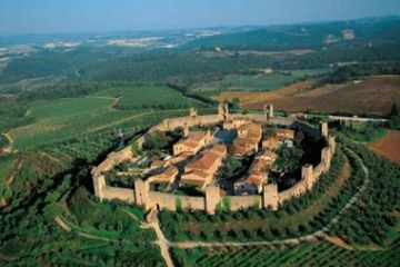 Castello di Monteriggioni - Vista Aerea
