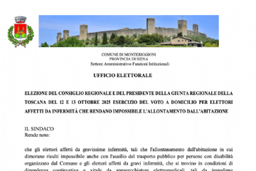 Informazioni circa il voto a domicilio.