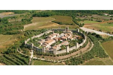 veduta aerea di Monteriggioni