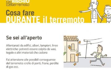 Cosa fare durante il terremoto se sei in luogo aperto